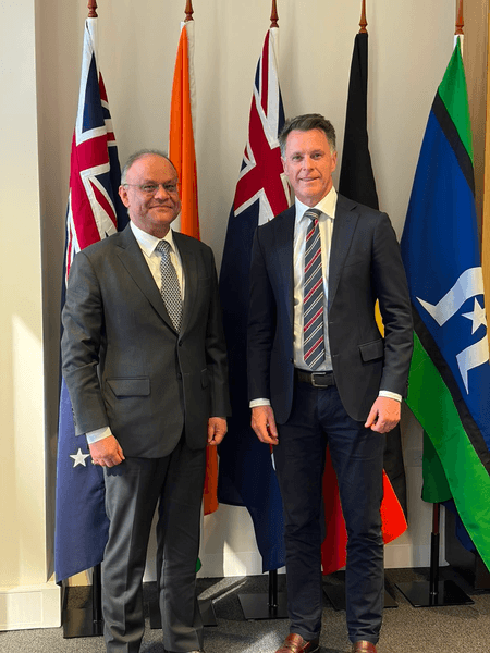 Indian envoy, New South Wales Premier discuss strengthening partnership