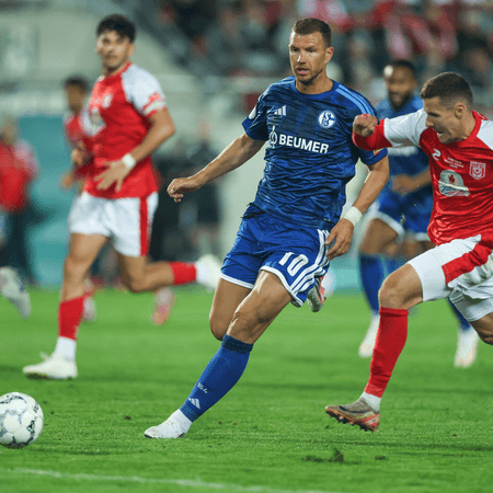 Dzeko shines as Schalke survive scare in German Cup