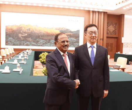 NSA Doval meets Chinese V-P; discusses ways to strengthen peace at border