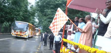 CM Yogi launches lifetime free bus travel scheme for women above 60 in UP; named after Ahilyabai Holkar
