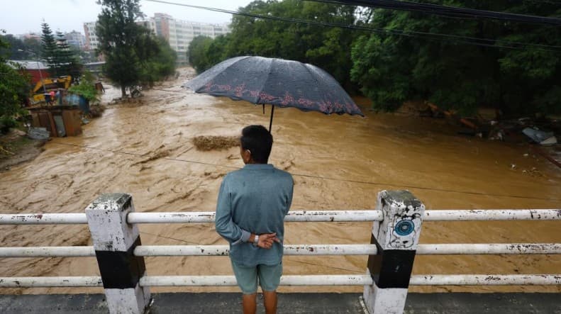 Nepal China Border Flood