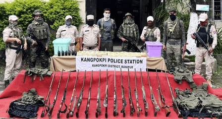 13 militants arrested in Manipur, large cache of arms and ammunition recovered