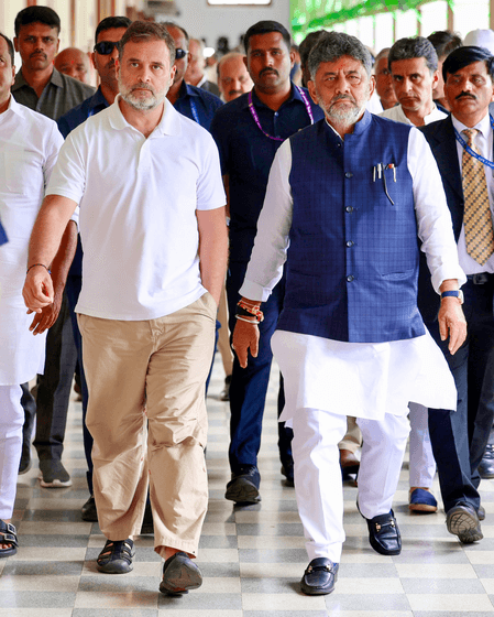 Lobbying on for vacant berth in Karnataka Cabinet as CM Shivakumar to meet LoP Gandhi