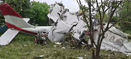 Two pilots die as plane on training flight crashes in Kanpur