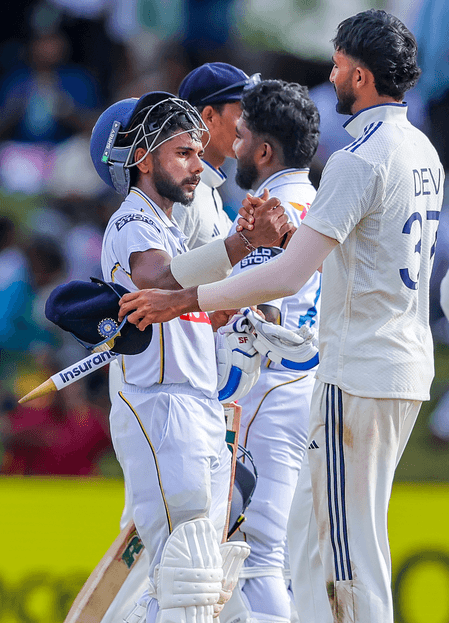 2nd Test: Dinusha’s unbeaten 133 helps Sri Lanka seal hard-fought draw against India (ld)
