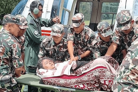 Nine of 10 isolated South Koreans moved to safety after devastating Nepal floods