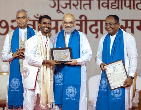 HM Amit Shah, Guv attend Gujarat Vidyapith convocation as 900 students receive degrees
