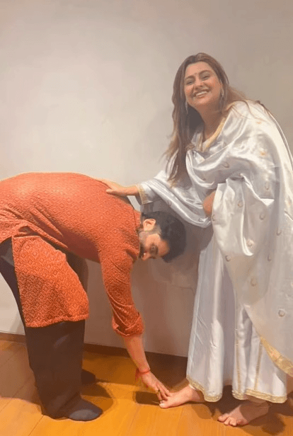 Deepshikha Deshmukh ties rakhi to Jackky Bhagnani: Happy Raksha Bandhan to my first baby