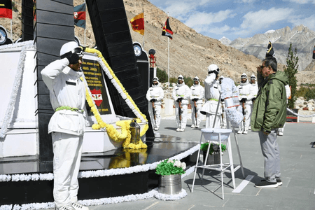 NITI Aayog vice chairman visits Siachen, world’s highest battlefield