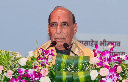 Rajnath Singh tells youth to rely on constitutional means to bring about change