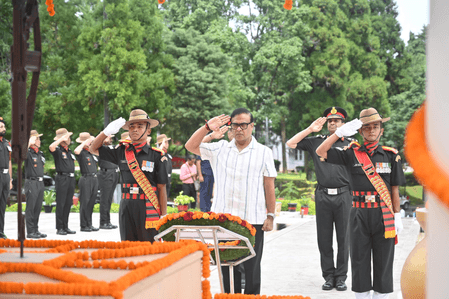 CM Sarma pays tribute to Assam Regiment heroes in Shillong