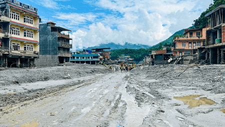 South Korean response team heads to flood site in Nepal in search of nine missing