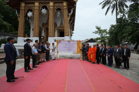 MoS Margherita visits India-funded project preserving shared heritage site in Laos