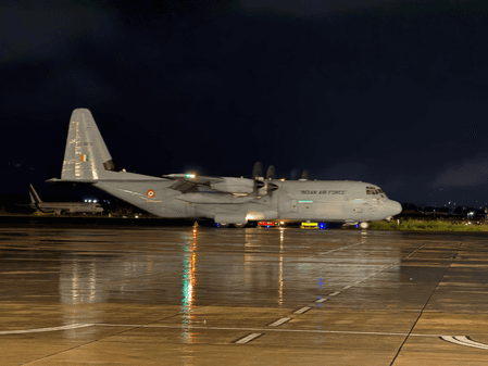 Fourth India flight touches down in Kathmandu with relief supplies, technical assistance