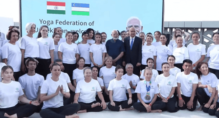 'Uzbekistan loves Yoga': PM Modi witnesses special session in Tashkent (Ld)