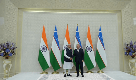 PM Modi, Uzbekistan Prez Mirziyoyev hold talks in Tashkent