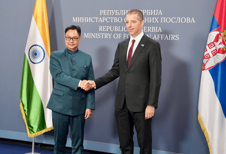 Kiren Rijiju meets Serbian Foreign Minister, discusses deepening bilateral cooperation