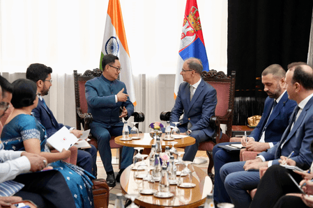 Minister Rijiju calls on Serbian PM, discusses strengthening ties