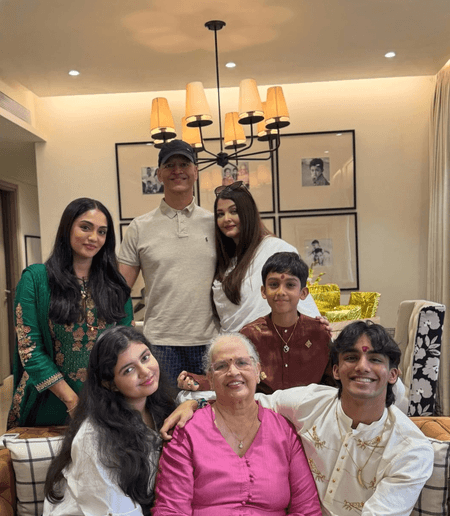 Aishwarya Rai Bachchan celebrates Rakhi with brother Aditya, Aaradhya and family, SIL shares rare pic