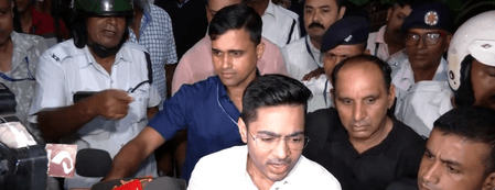 TMC billboard row: Abhishek Banerjee leaves police station after over six hours of questioning